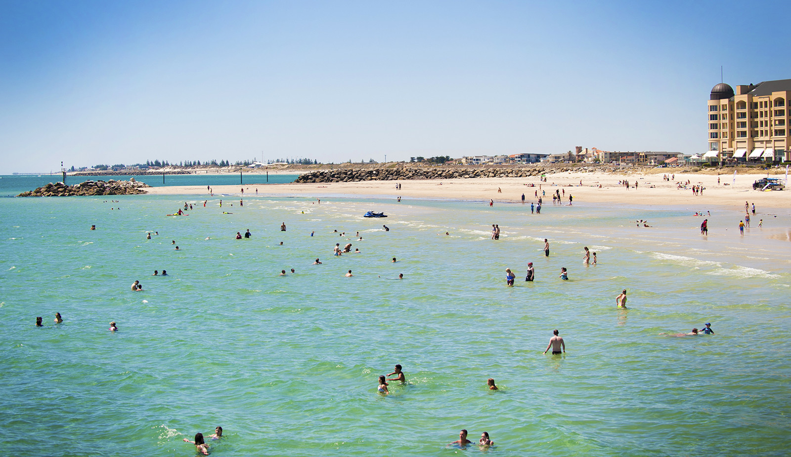 Пляж Гленелг в Аделаиде – фотографии Австралии