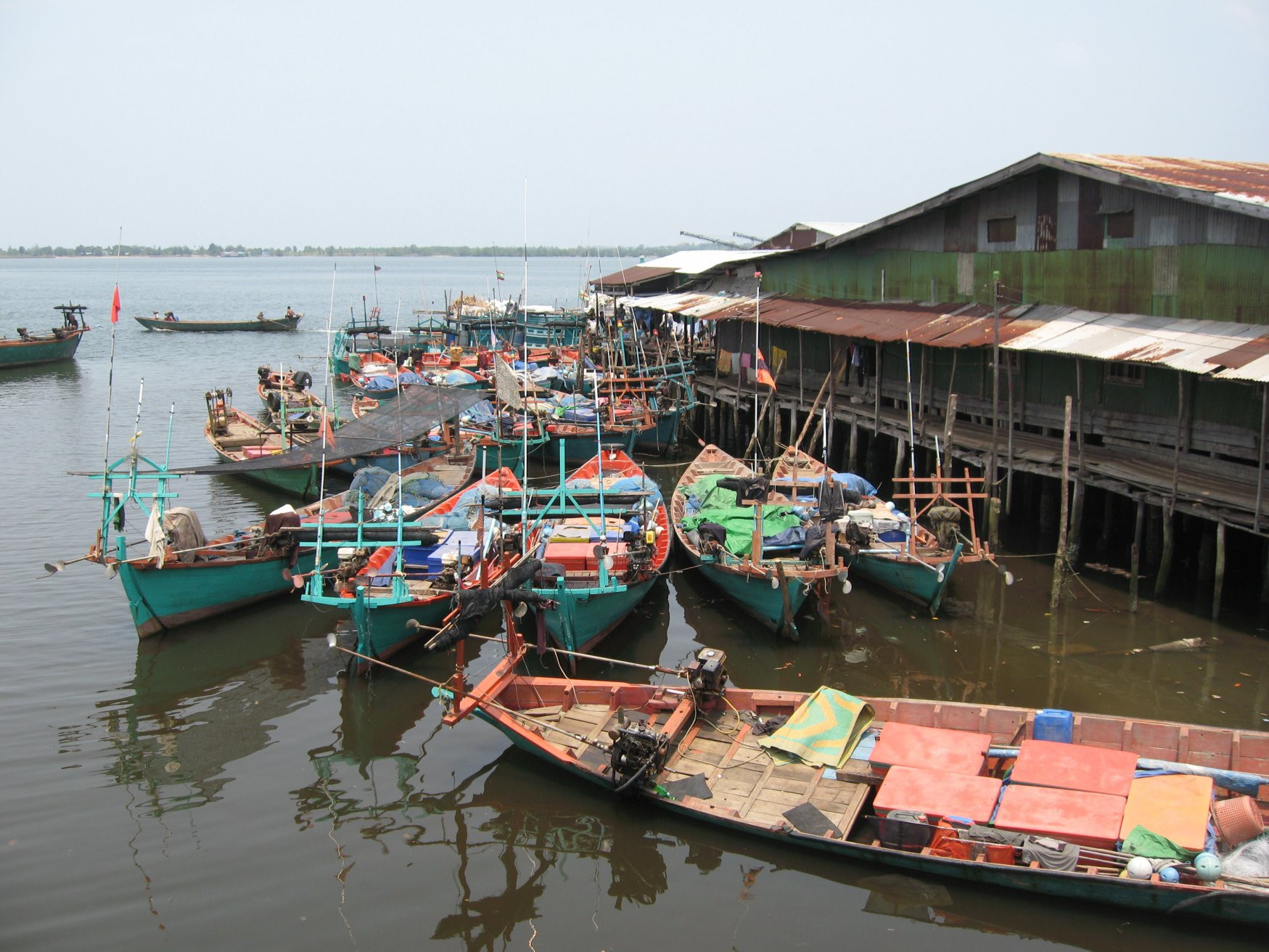 Лодки в Кохконге, Камбоджа. Фото 4 – фотографии Камбоджи