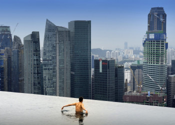 Бассейн отеля Marina Bay Sands в Сингапуре. Фото 1 – фотографии Сингапура