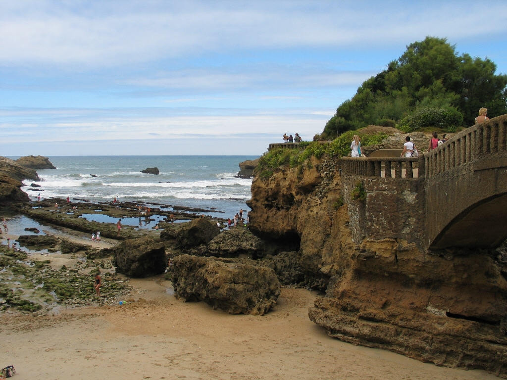 Набережная в Биаррице, Франция – фотографии Франции