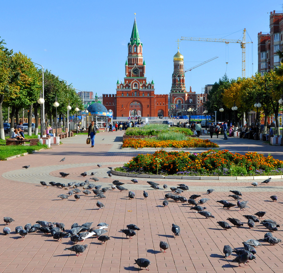 Благовещенская башня в городе Йошкар-Ола. Фото 9 – фотографии России