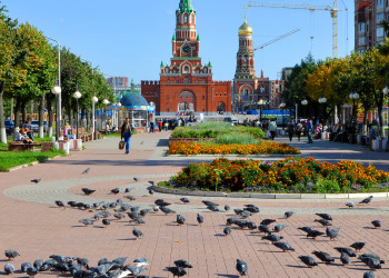 Благовещенская башня в городе Йошкар-Ола. Фото 9 – фотографии России