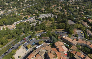 Панорамный вид в Мужене, Франция – фотографии Франции