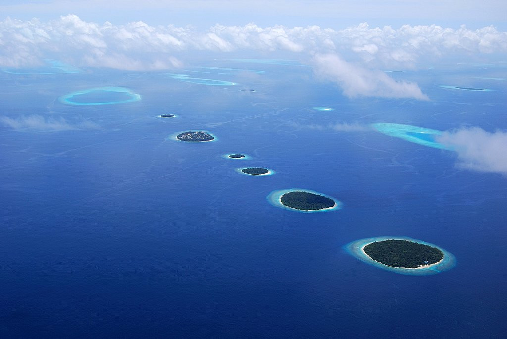 Панорамный вид в Ари Атолл, Мальдивы – фотографии Мальдивских островов