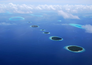 Панорамный вид в Ари Атолл, Мальдивы – фотографии Мальдивских островов