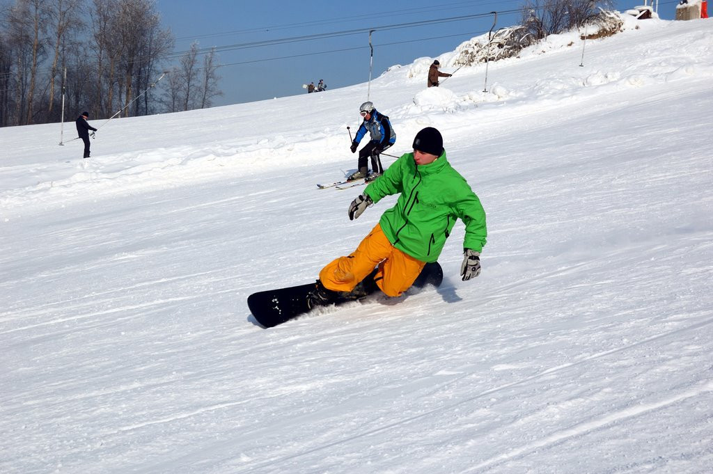 Лыжная трасса в Охта Парк, Россия – фотографии России