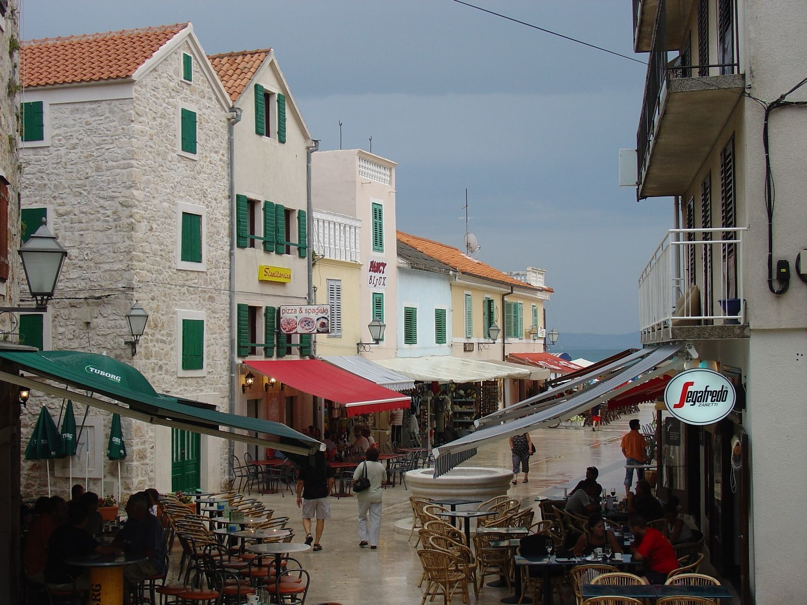 Кафе в Водице, Хорватия – фотографии Хорватии