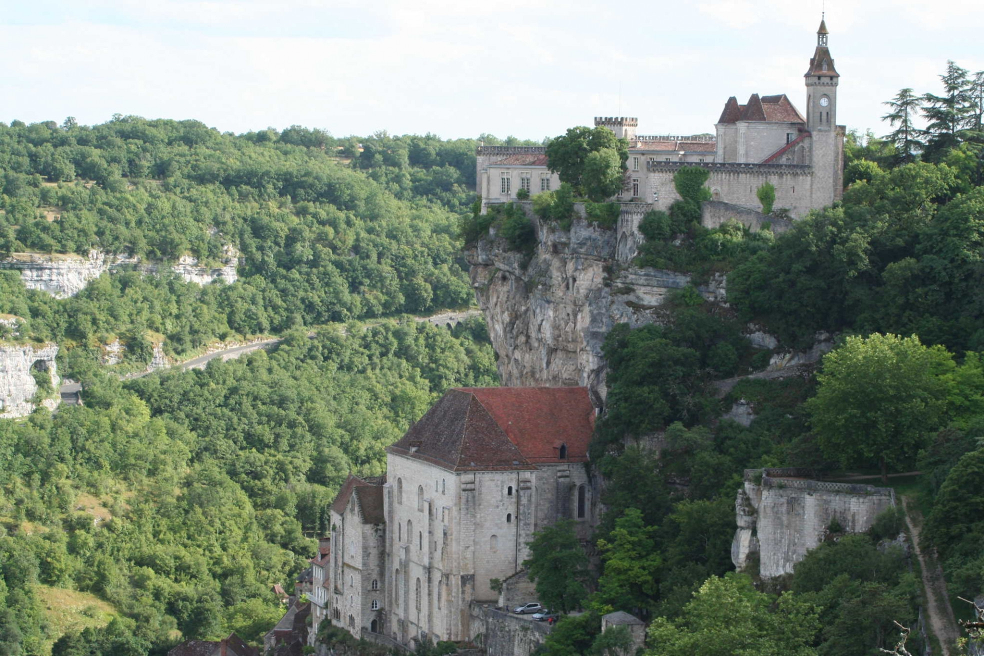 Замок в Рокамадуре, Франция. Фото 1 – фотографии Франции