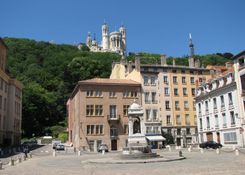 Площадь в Лионе, Франция – фотографии Франции