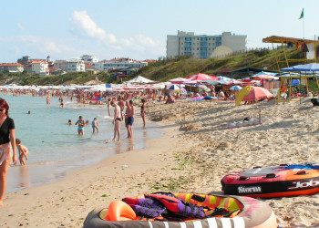 Пляж в Приморско, Болгария. Фото 15 – фотографии Болгарии