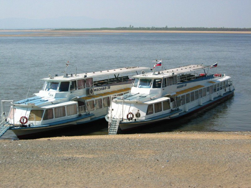 Теплоход в Хабаровске, Россия – фотографии России