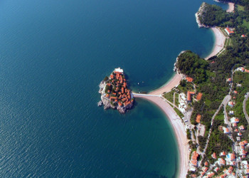 Панорамный вид в Святой Стефан, Черногория. Фото 5 – фотографии Черногории