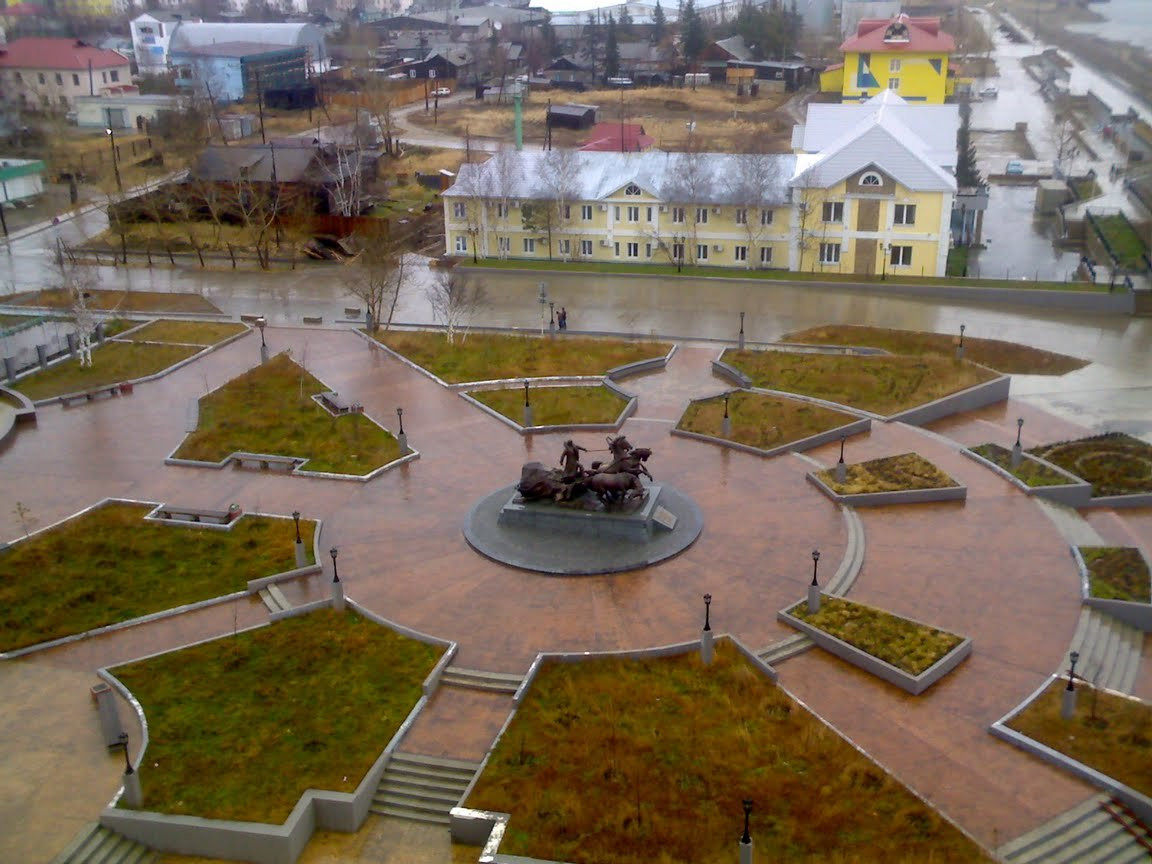 Площадь в Ленске, Россия – фотографии России