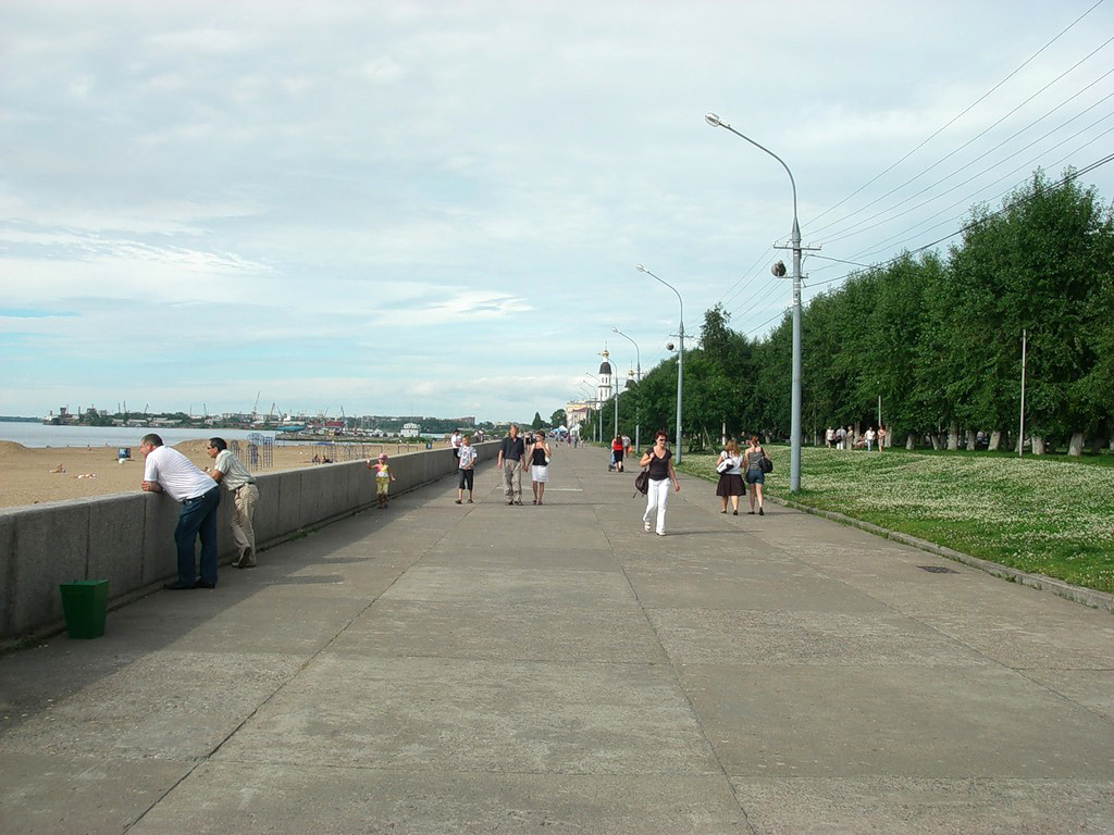 Набережная в Архангельске. Фото 1 – фотографии России