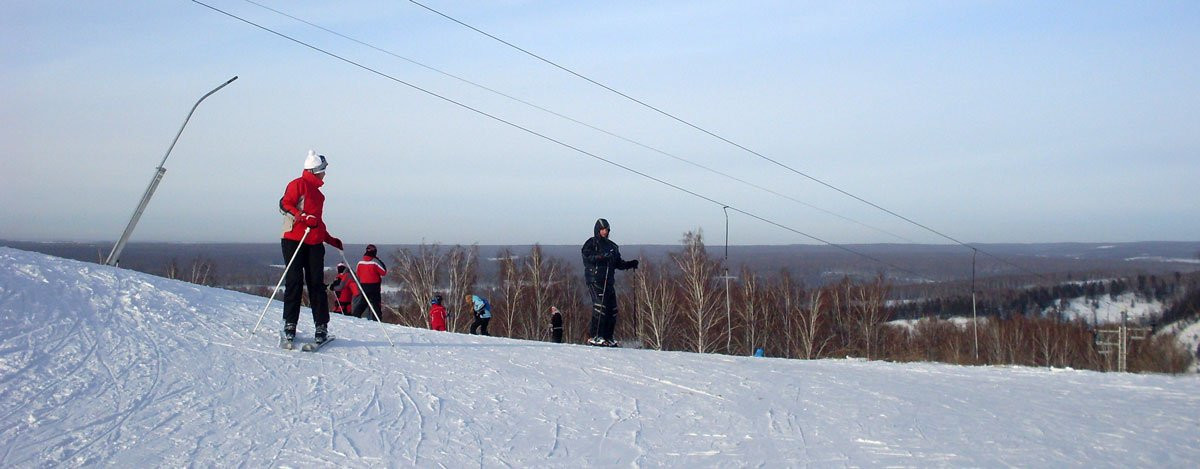 Лыжники в Новососедово, Россия – фотографии России