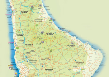 Карта побережья,Барбадос – фотографии Барбадоса