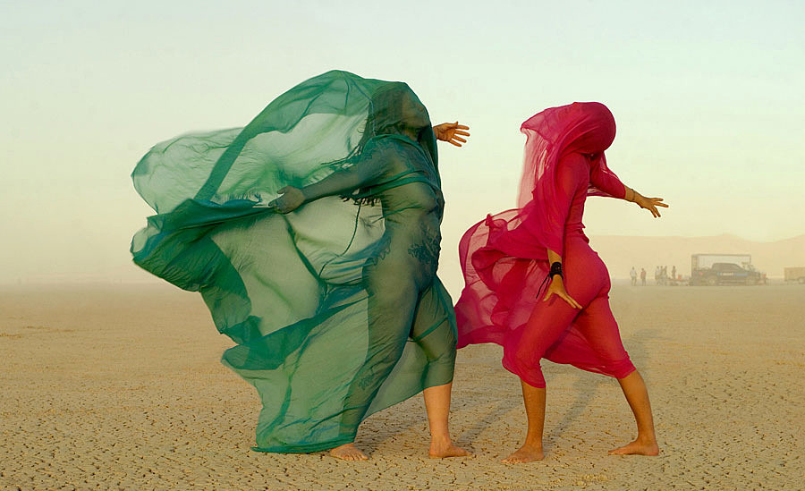 В пустыне Невады на фестивале "Горящий человек" – фотографии США