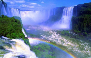 Радуга и водопад. Пуэрто-Игуасу. Аргентина. – фотографии Аргентины