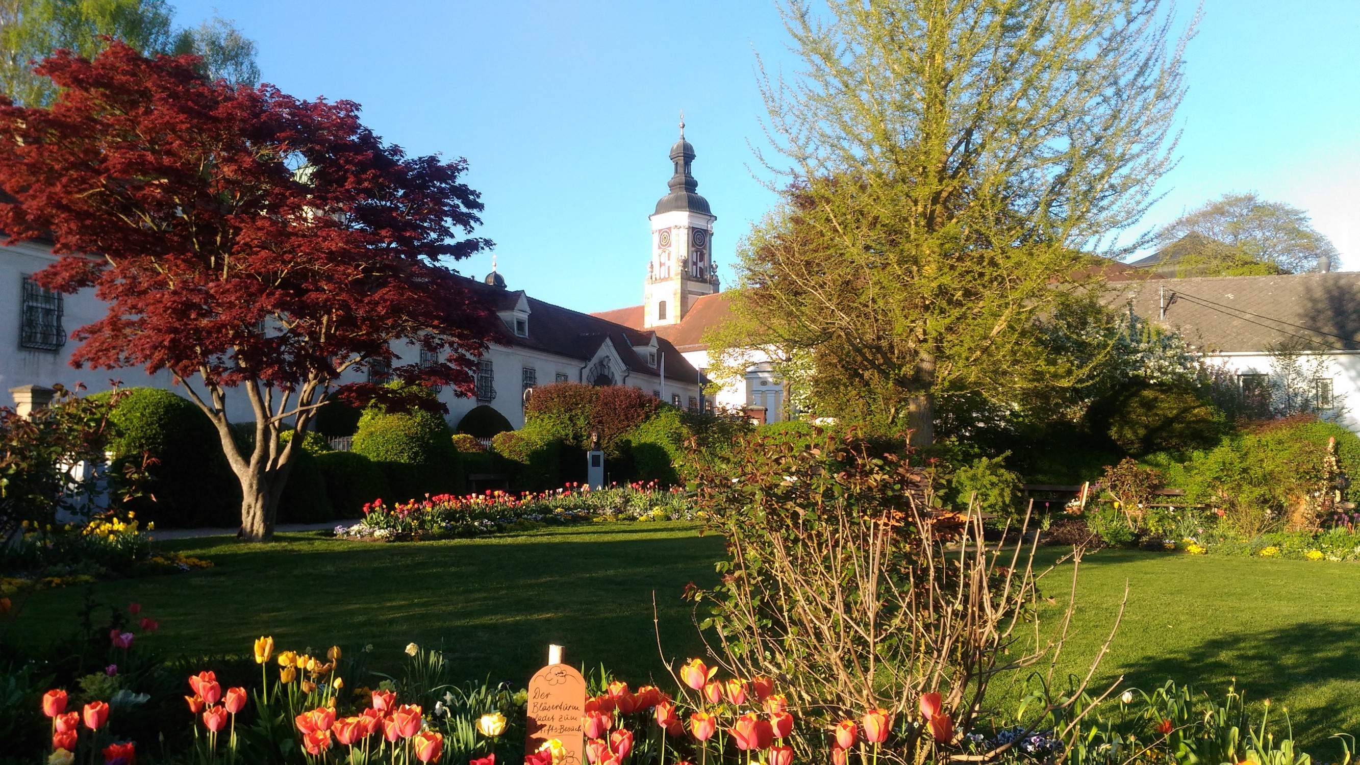 Двор Монастыря Святого Флориана. Санкт Флориан. Австрия – фотографии Австрии