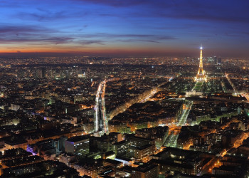 Вечерний Париж, Франция – фотографии Франции