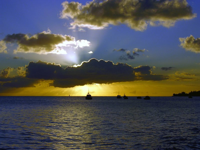 Закат солнца на Южном морском побережье Барбадоса – фотографии Барбадоса