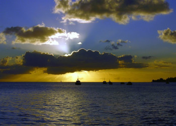 Закат солнца на Южном морском побережье Барбадоса – фотографии Барбадоса