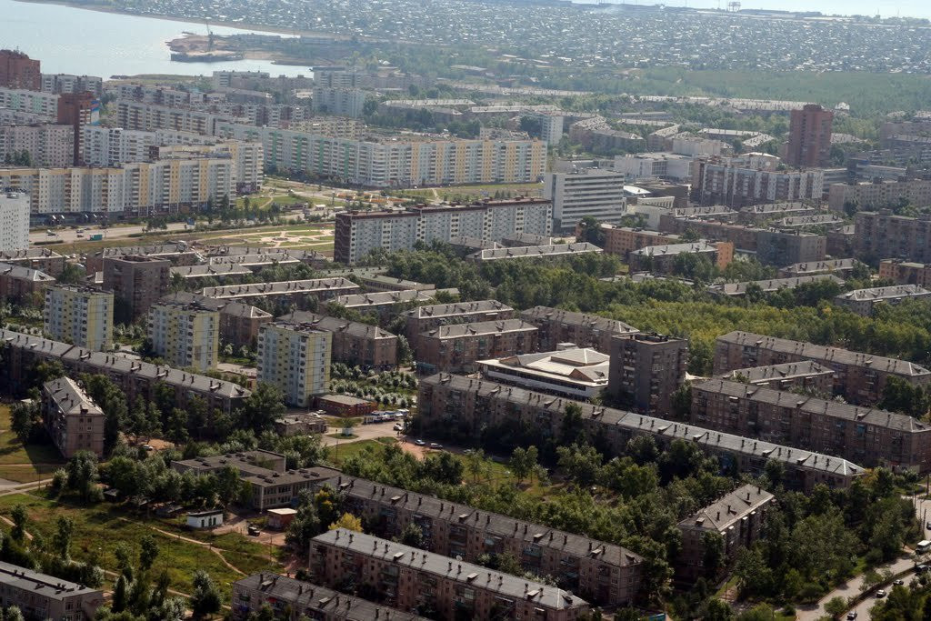 Панорамный вид Братска, Россия – фотографии России