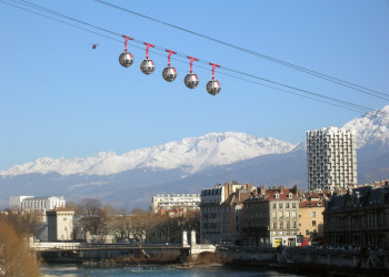 Канатная дорога в Гренобле, Франция. Фото 1 – фотографии Франции