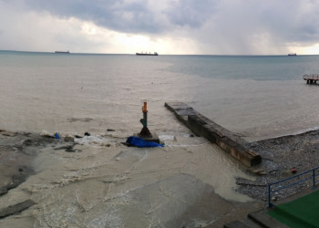 Новоднение в посёлке Южный, июль 2014 – фотографии России