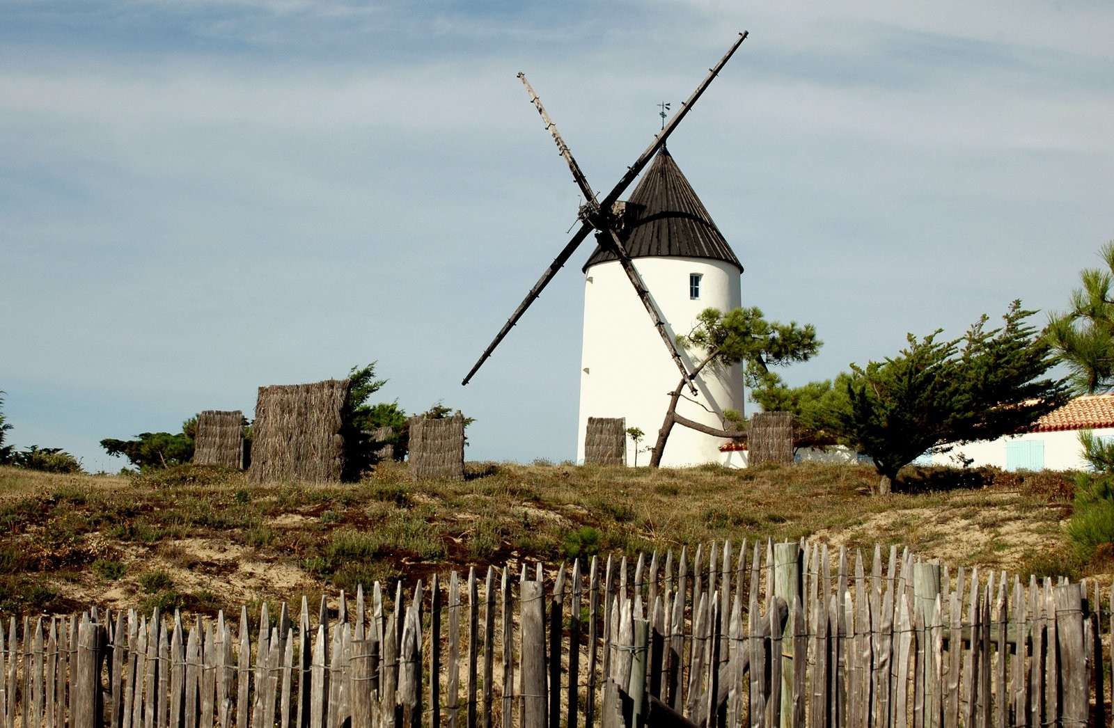 Мельница в Нуармутье, Франция – фотографии Франции