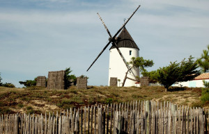 Мельница в Нуармутье, Франция – фотографии Франции