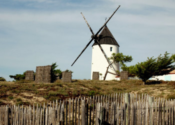 Мельница в Нуармутье, Франция – фотографии Франции