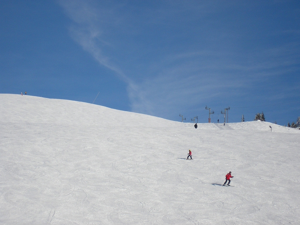 Лыжная трасса в Ла-Розиере, Франция. Фото 1 – фотографии Франции