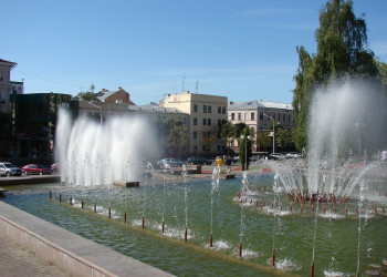 Фонтан в Могилёве, Беларусь – фотографии Беларуси