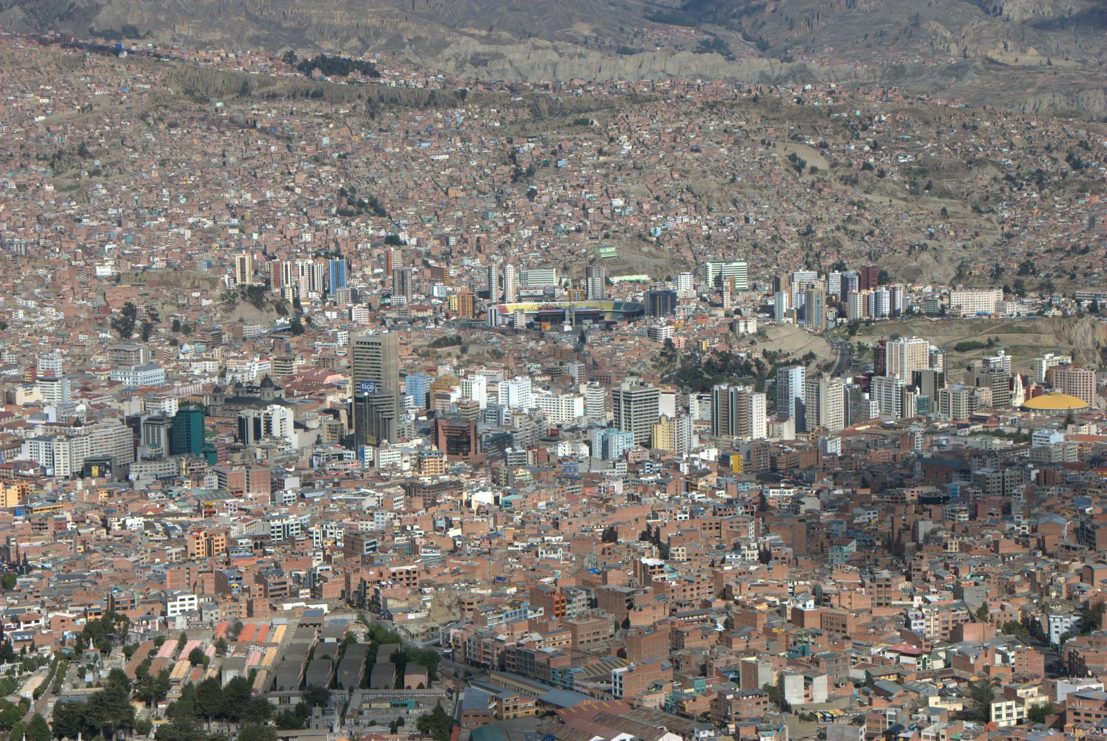 Панорамный вид в Ла-Пас, Боливия. Фото 1 – фотографии Боливии