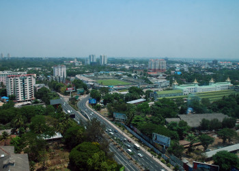 Панорамный вид в Ясоне, Мьянма – фотографии Мьянмы