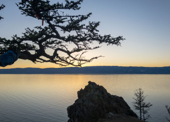 Байкал после заката, Ольхон – фотографии России