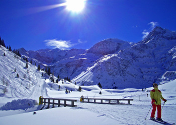 Солнце в горах. Бад Гаштайн. Австрия – фотографии Австрии