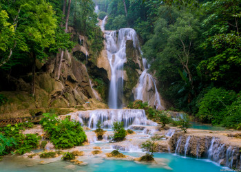 Исток Водопада Куанг Си. Лаос  – фотографии Лаоса