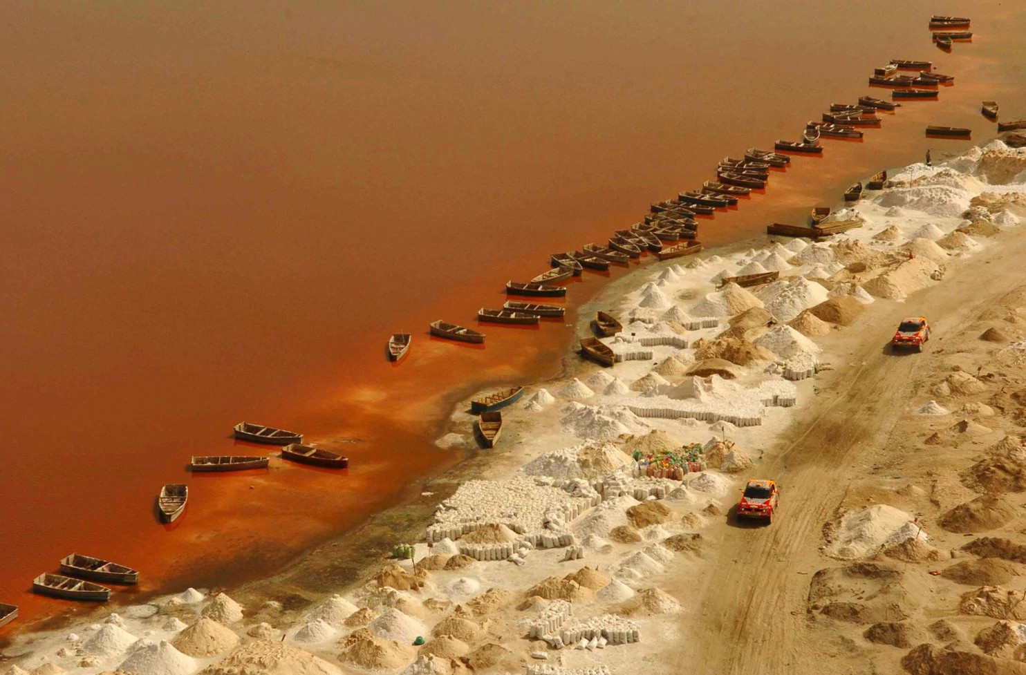 Розовое озеро в Сенегале 14 – фотографии Сенегала