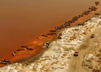 Розовое озеро в Сенегале 14 – фотографии Сенегала