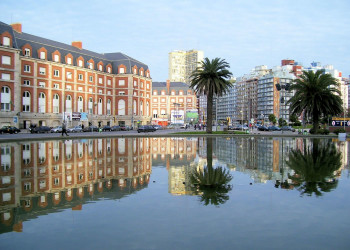 Пальмы на берегу. Мар Дель Плата. Аргентина. – фотографии Аргентины