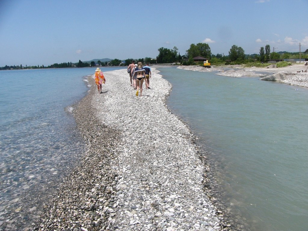 Пляж в Цандрыпш, Абхазия. Фото 2 – фотографии Абхазии
