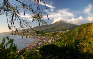 Вид на Сен-Пьер – фотографии Мартиники