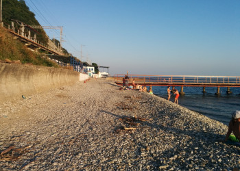 Пляж в посёлке Южный, район Туапсе. Фото 14 – фотографии России