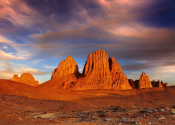 Нагорье Ахаггар, пустыня Сахара, юг Алжира – фотографии Алжира