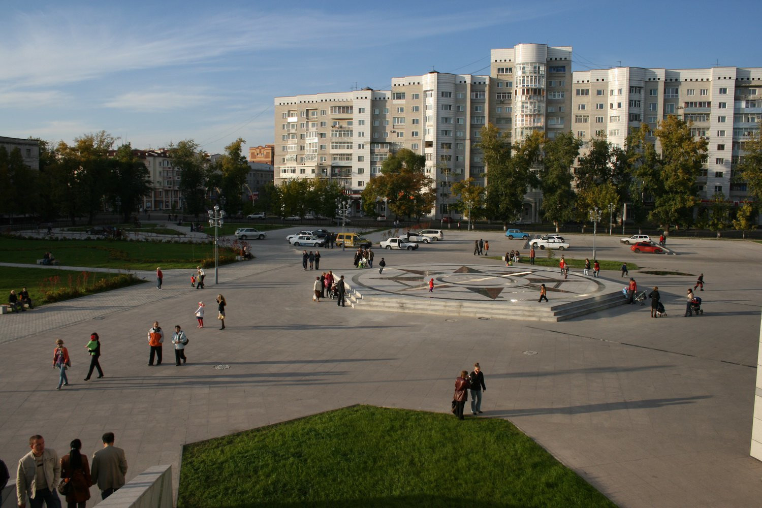 Площадь в Благовещенске, Россия. Фото 1 – фотографии России