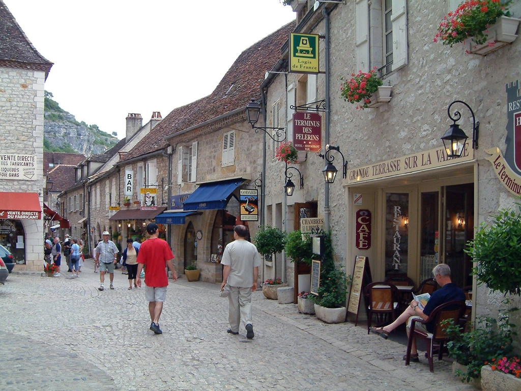 Магазины в Рокамадуре, Франция – фотографии Франции
