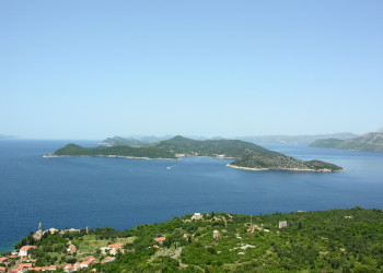 Панорамный вид на острове Лопуд, Хорватия – фотографии Хорватии