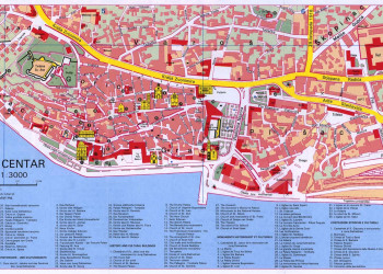 Карта Шибеника, Хоратия – фотографии Хорватии